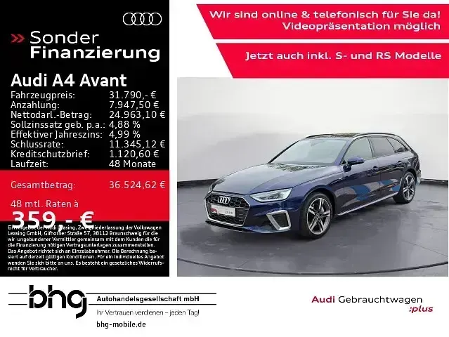 Gebraucht Audi A4 S-Line 204 PS (150 kW) 2023 Kombi