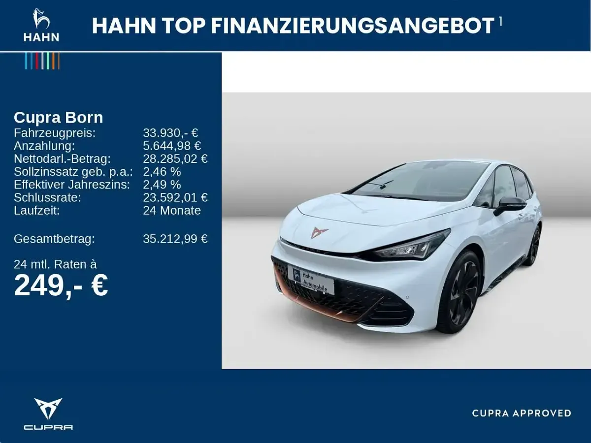 Gebraucht Cupra Born 169 kW (231 PS) 2025 Eisweiß Kleinwagen