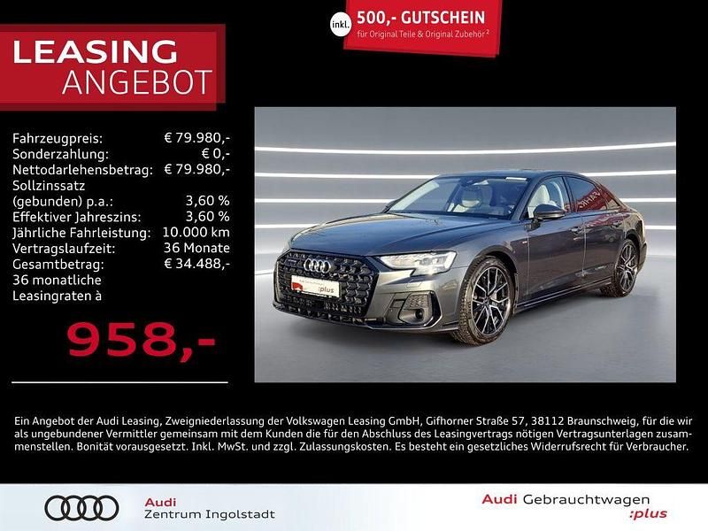 Daytonagrau perleffekt Gebraucht 2023 Audi A8 S-Line Limousine | 79.980 € (Etwas zu teuer) - Bild 1/2