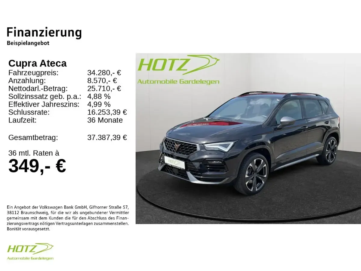 Gebraucht Cupra Ateca 150 PS (110 kW) 2025 Magic schwarz metallic SUV