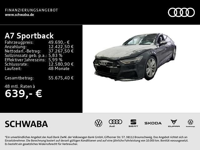 Vesuvgrau metallic Gebraucht 2021 Audi A7 Sportback Ambiente Kleinwagen | 49.690 € (Etwas zu teuer) - Bild 1/4