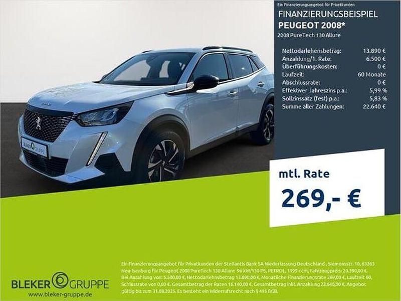 Perlmutt weiß Gebraucht 2023 Peugeot 2008 Allure SUV | 20.390 € (Fairer Preis) - Bild 1/3