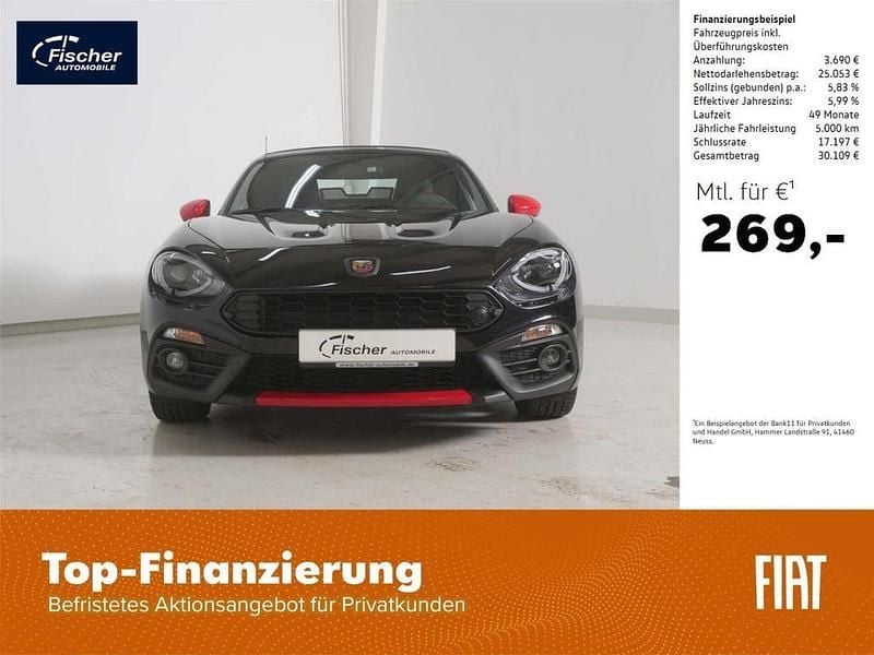 Schwarz Gebraucht 2017 Abarth 124 Spider Cabrio | 27.480 € (Guter Preis) - Bild 1/4