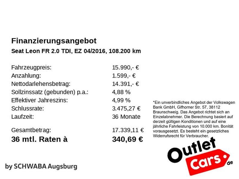 Gebraucht Seat Leon FR 184 PS (135 kW) 2016 Adventure braun Kombi