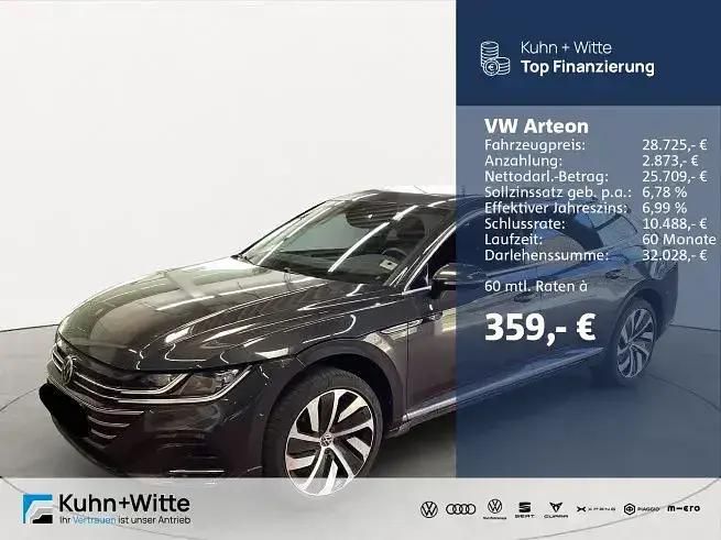 Grau Gebraucht 2021 VW Arteon R-line Limousine | 28.725 € (Etwas zu teuer) - Bild 1/3