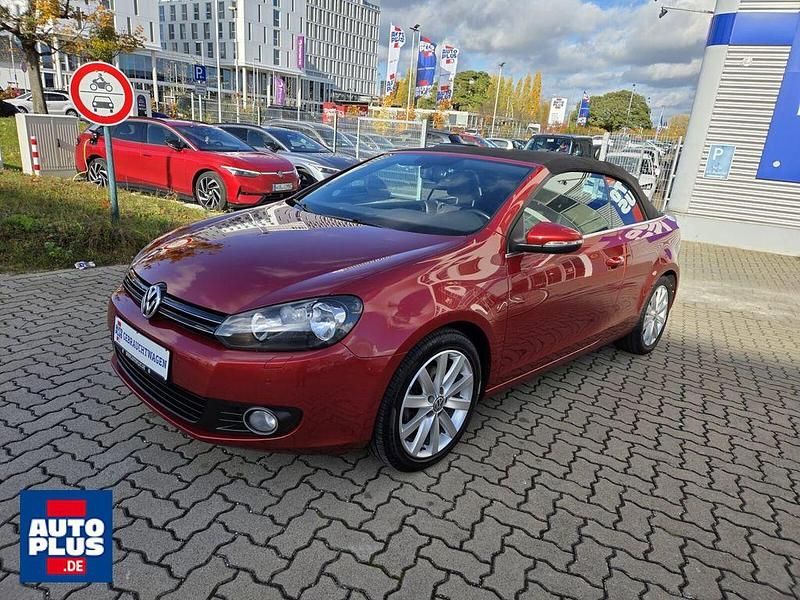 Rot Gebraucht 2011 VW Golf Cabriolet Cabrio | 8.489 € (Fairer Preis) - Bild 1/4