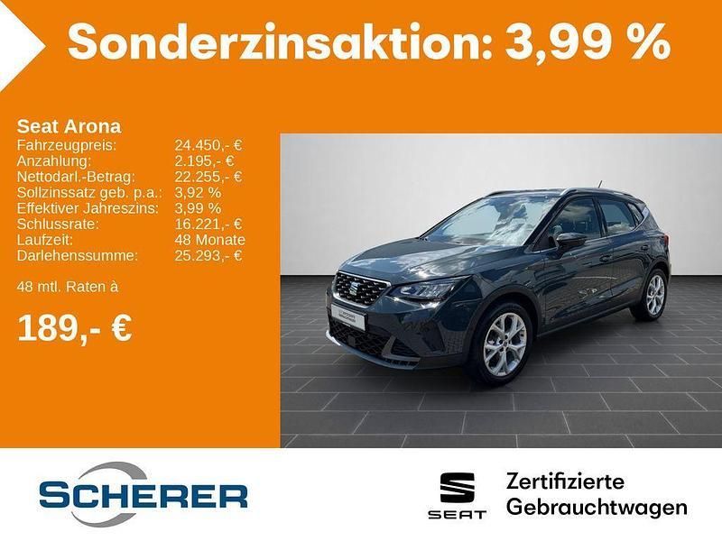 Fjordblau Neu 2024 Seat Arona FR SUV | 24.450 € (Fairer Preis) - Bild 1/4