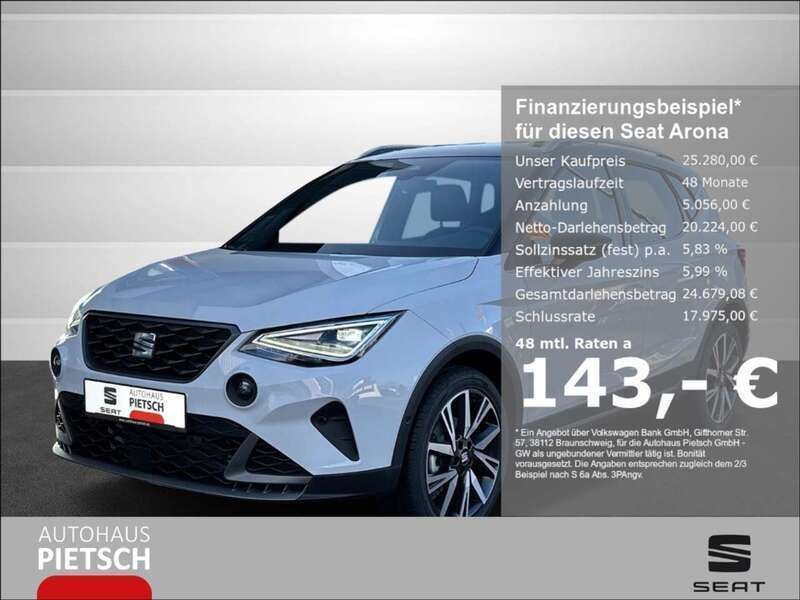 Nevada weiss Gebraucht 2024 Seat Arona FR SUV | 25.280 € (Etwas zu teuer) - Bild 1/4