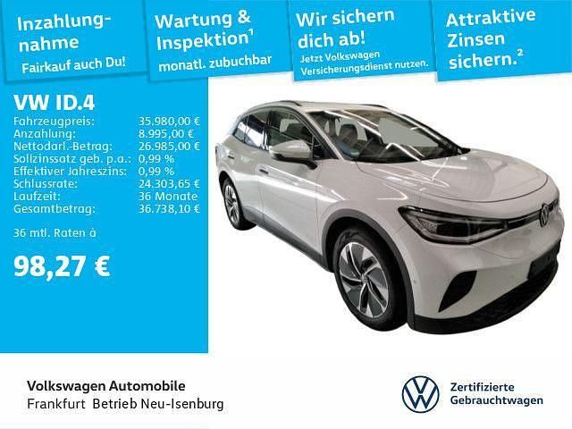 Weiß Gebraucht 2025 VW ID.4 Pure SUV | 35.980 € (Fairer Preis) - Bild 1/4