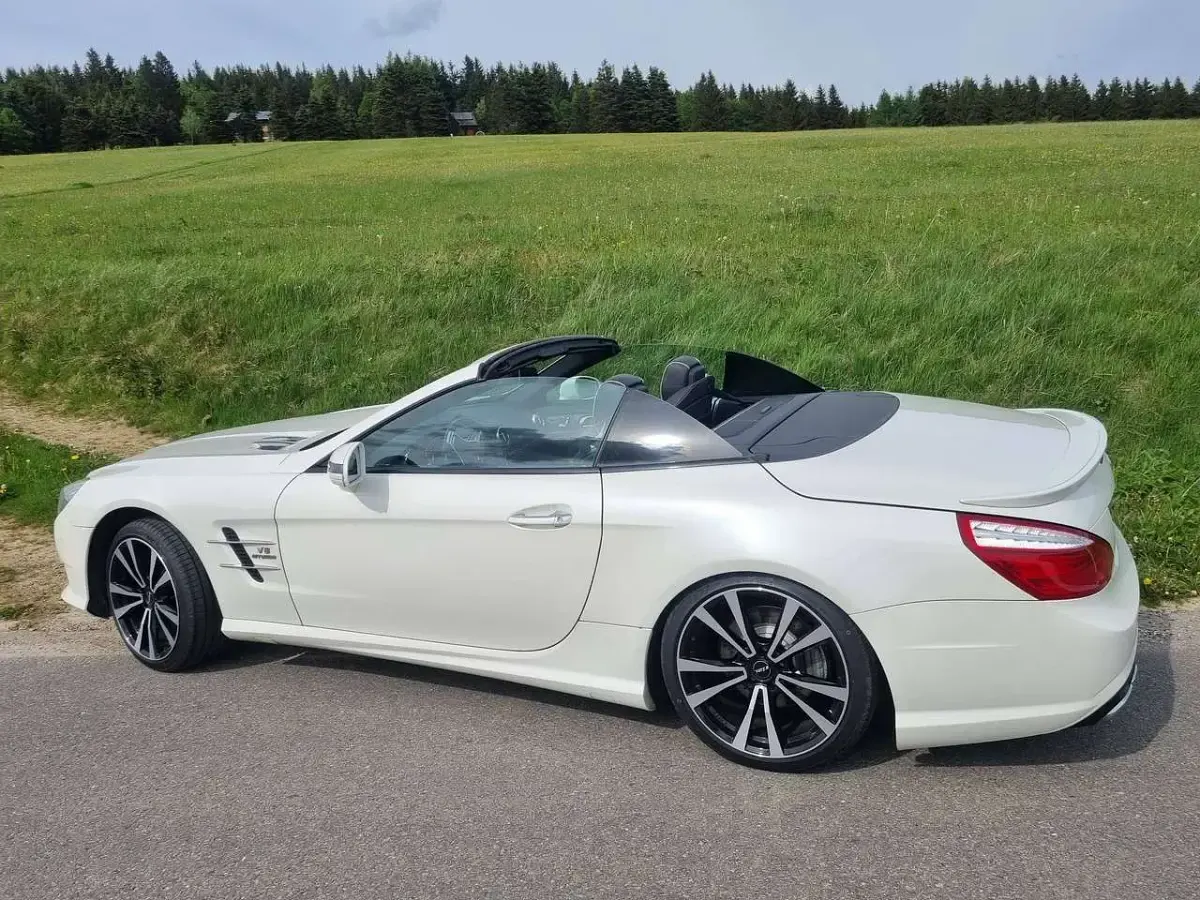 Gebraucht Mercedes SL350 AMG 306 PS (225 kW) 2012 Weiß Cabrio