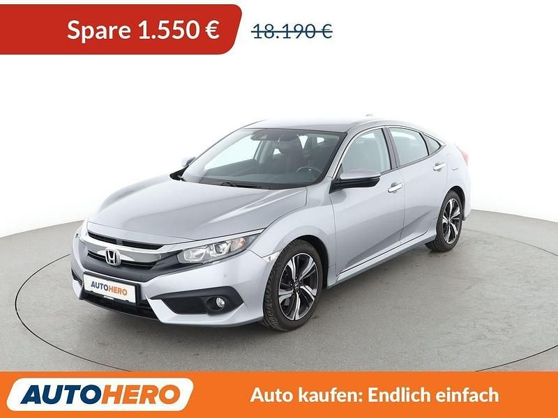 Silber Gebraucht 2018 Honda Civic Elegance Limousine | 16.640 € (Guter Preis) - Bild 1/3
