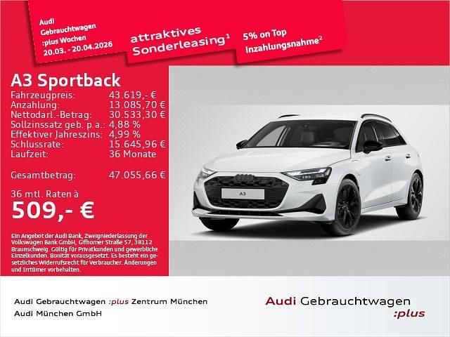 Gebraucht Audi A3 Sportback e-tron Advanced Plus 204 PS (150 kW) 2025 Gletscherweiß metallic Kleinwagen