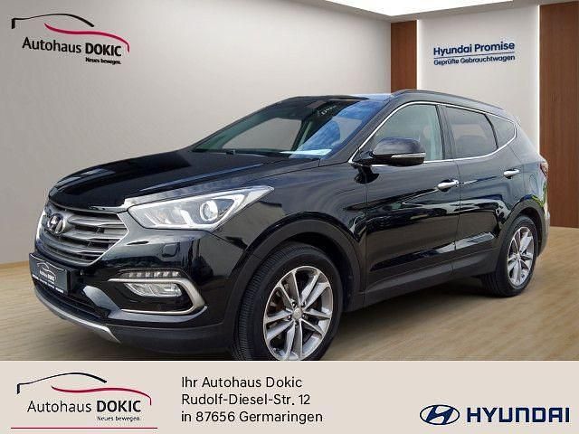 Phantom black Gebraucht 2018 Hyundai Santa Fe Premium SUV | 20.990 € (Fairer Preis) - Bild 1/4