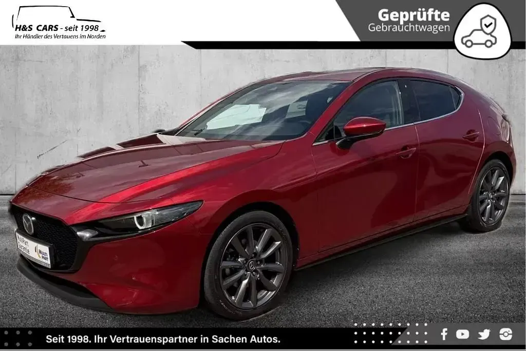 Gebraucht Mazda 3 116 PS (85 kW) 2019 Rot Limousine