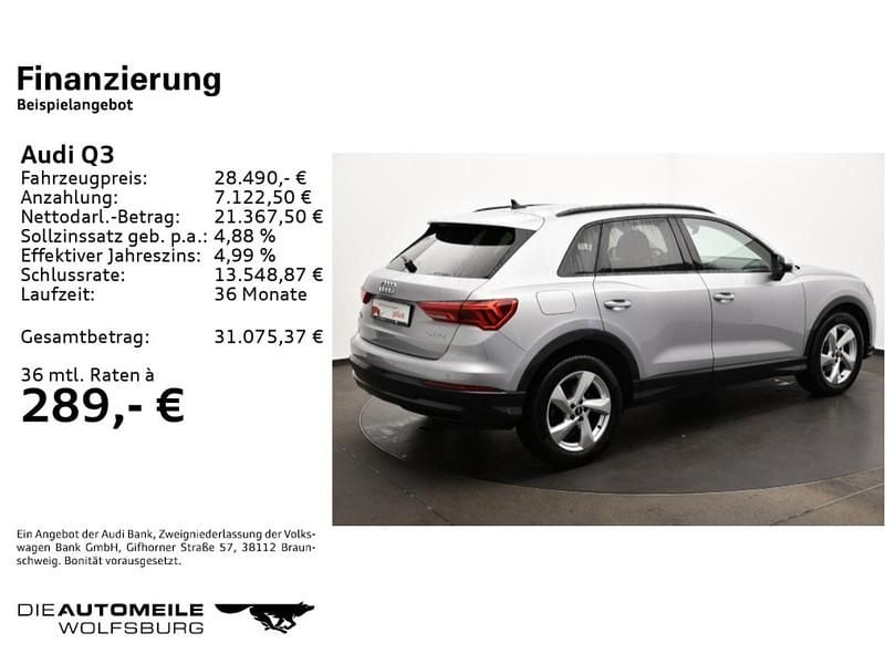 Gebraucht Audi Q3 Advanced 150 PS (110 kW) 2022 Florettsilber metallic (metallic) SUV