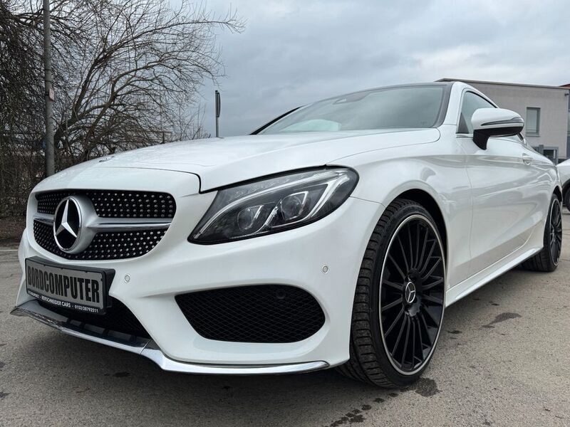 Weiß Gebraucht 2017 Mercedes C220 AMG Coupé | 29.990 € - Bild 1/4