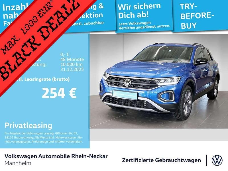 Ravennablau metallic Gebraucht 2025 VW T-Roc Goal SUV | 24.991 € (Fairer Preis) - Bild 1/2