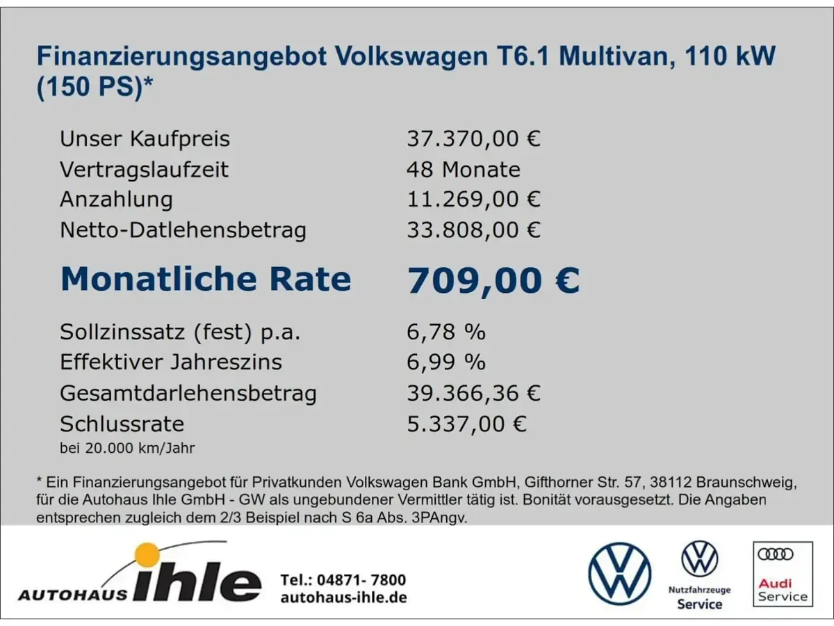 Używany VW Multivan Trendline 150 KM (110 kW) 2020 Minivan
