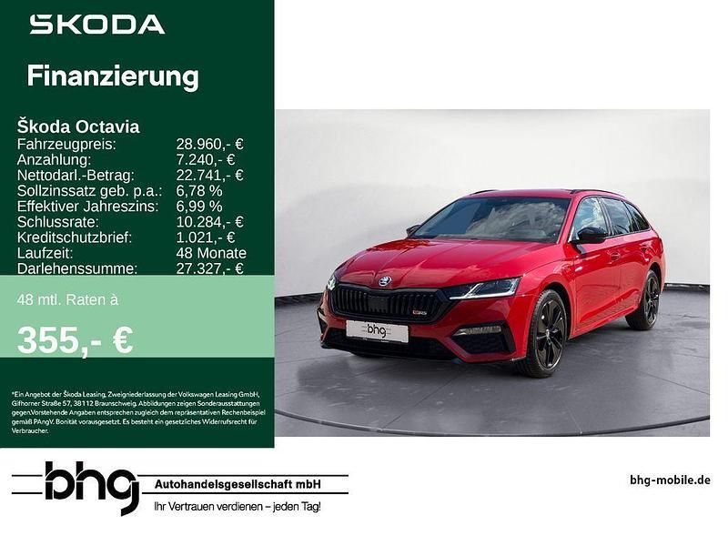Rot Gebraucht 2021 Skoda Octavia RS Kombi | 28.960 € (Guter Preis) - Bild 1/4