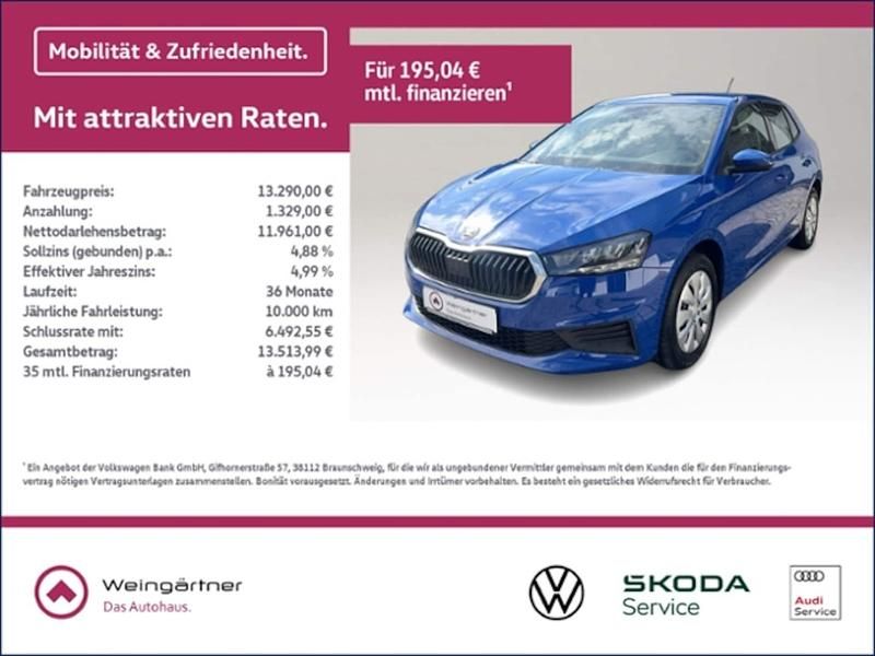 Gebraucht Skoda Fabia Active 95 PS (69 kW) 2021 Blau Kleinwagen