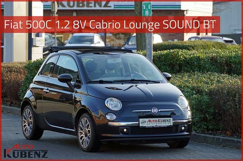 Schwarz Gebraucht 2012 Fiat 500C Lounge Cabrio | 5.990 € (Etwas zu teuer) - Bild 1/4