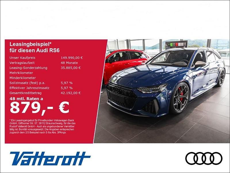 Blau Neu 2025 Audi RS6 Performance Kombi | 149.990 € (Superpreis) - Bild 1/4