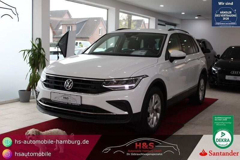 Pure white Gebraucht 2022 VW Tiguan Life SUV | 28.400 € (Guter Preis) - Bild 1/4
