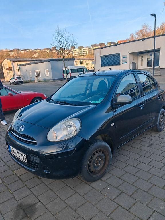 Schwarz Gebraucht 2012 Nissan Micra Acenta Limousine | 2.500 € (Superpreis) - Bild 1/4