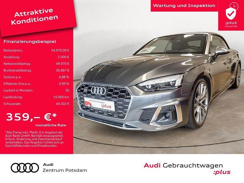 Daytonagrau perleffekt Gebraucht 2023 Audi S5 Cabriolet Ambiente Cabrio | 54.970 € (Fairer Preis) - Bild 1/4