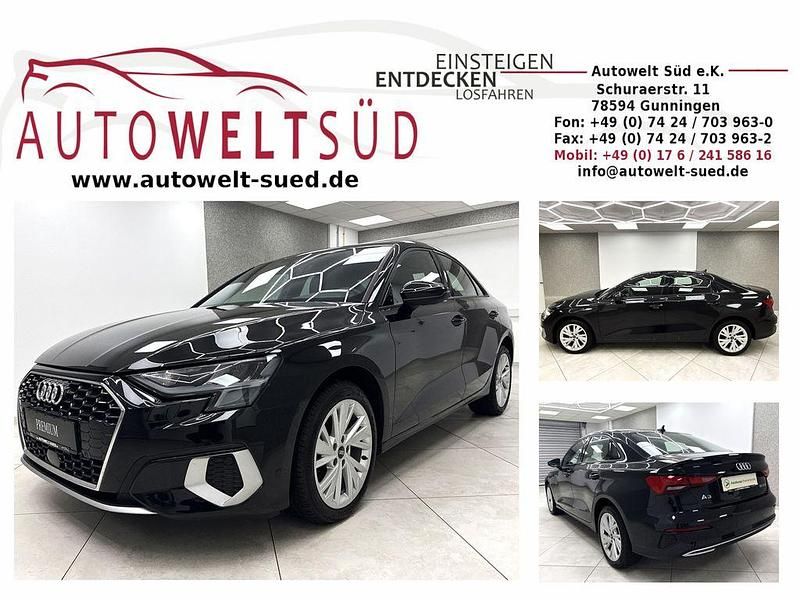 Mythosschwarz metallic Gebraucht 2022 Audi A3 Advanced Limousine | 23.900 € (Fairer Preis) - Bild 1/4