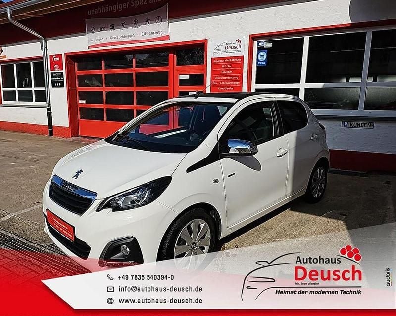 Weiß Gebraucht 2019 Peugeot 108 Kleinwagen | 8.490 € (Guter Preis) - Bild 1/4