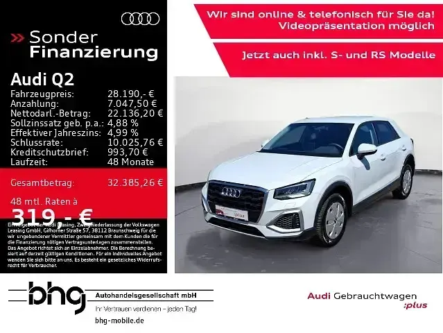 Gebraucht Audi Q2 Advanced Plus 150 PS (110 kW) 2025 Weiß SUV