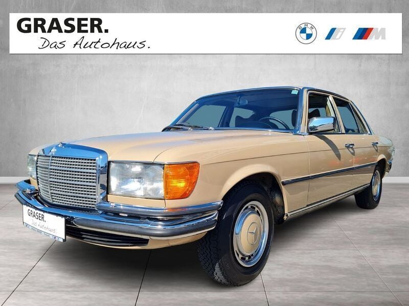 Beige Gebraucht 1975 Mercedes S280 Limousine | 33.900 € - Bild 1/4