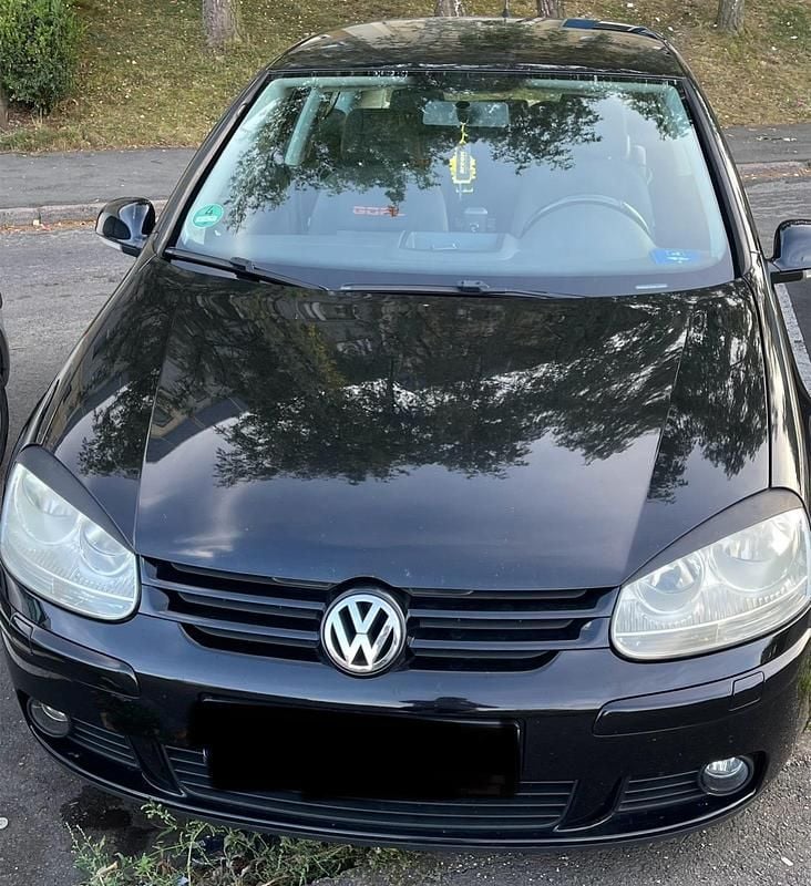 Schwarz Gebraucht 2006 VW Golf V Goal Kleinwagen | 1.000 € (Superpreis) - Bild 1/4