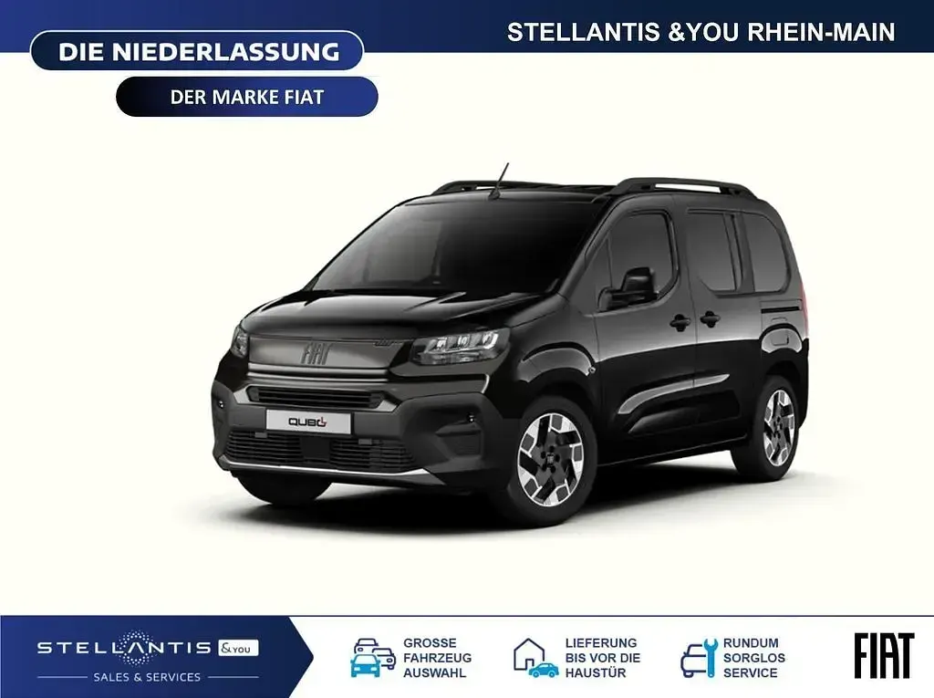 Neu Fiat Qubo La Prima 131 PS (96 kW) 2026 Schwarz Van / Kleinbus
