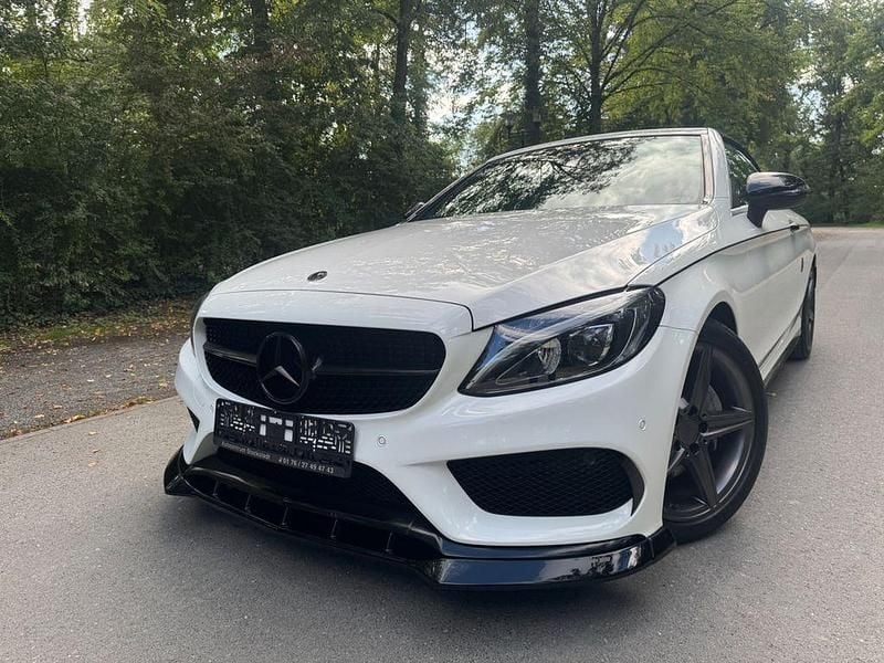 Weiß Gebraucht 2018 Mercedes C180 AMG line Cabrio | 28.890 € (Guter Preis) - Bild 1/4
