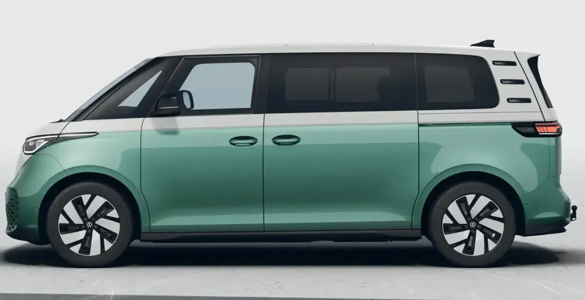 Neu VW ID. Buzz Comfortline 210 kW (286 PS) 2026 Candyweiß / bay leaf green Van / Kleinbus