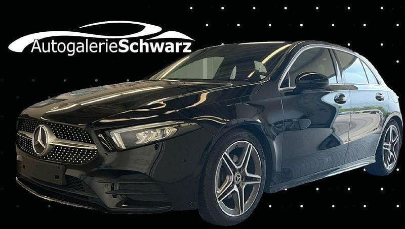 Amg nachtschwarz Gebraucht 2019 Mercedes A180 AMG line Limousine | 20.740 € (Guter Preis) - Bild 1/3