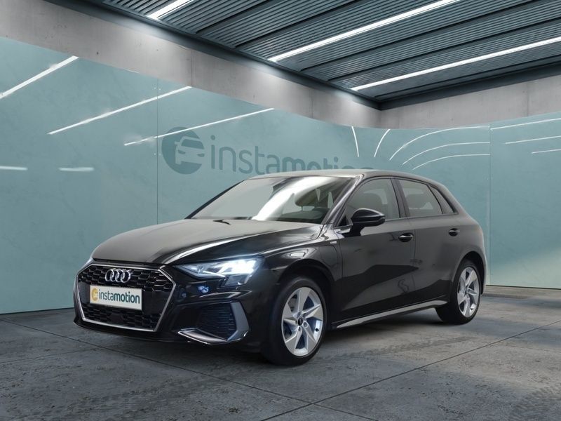 Schwarz Gebraucht 2022 Audi A3 Sportback e-tron Sport Limousine | 24.099 € (Fairer Preis) - Bild 1/3