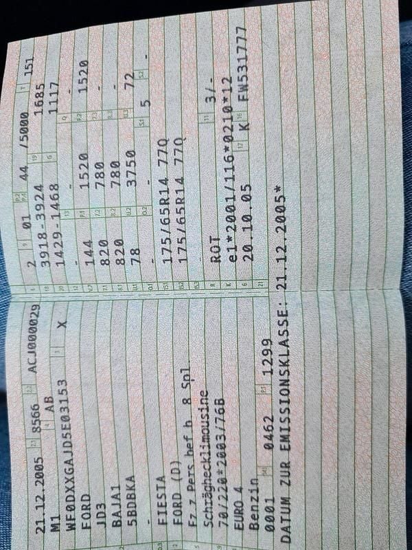 Gebraucht Ford Fiesta 60 PS (44 kW) 2005 Rot Kleinwagen