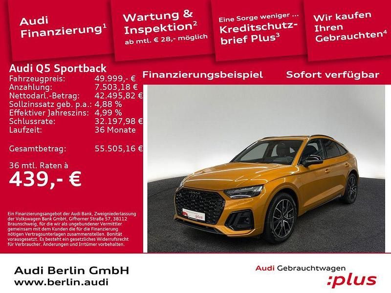 Individuallackierungen audi exclusive Gebraucht 2022 Audi Q5 Sportback S-Line SUV | 49.999 € (Etwas zu teuer) - Bild 1/3