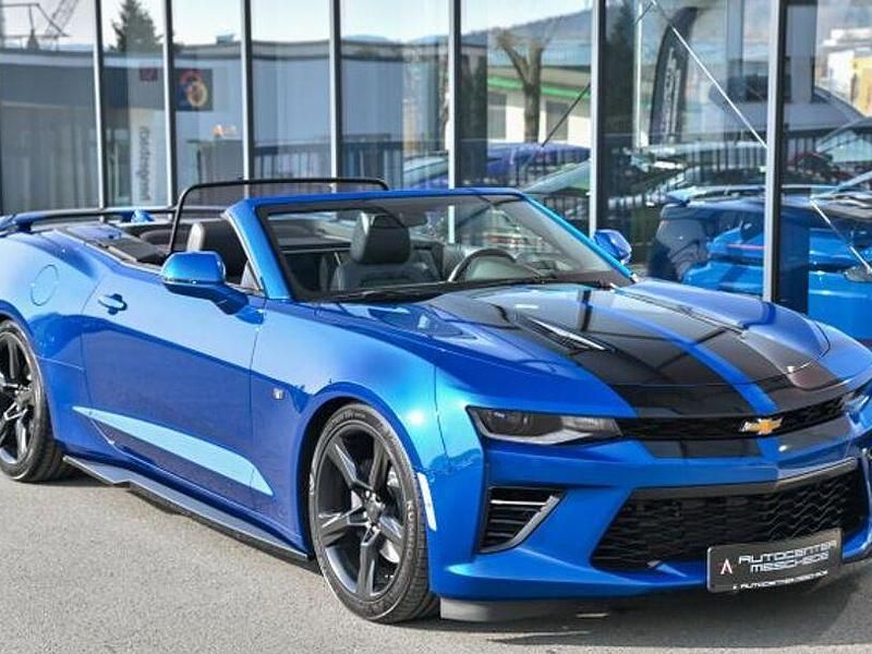 Gebraucht Chevrolet Camaro 453 PS (333 kW) 2018 Electric blue metallic Cabrio