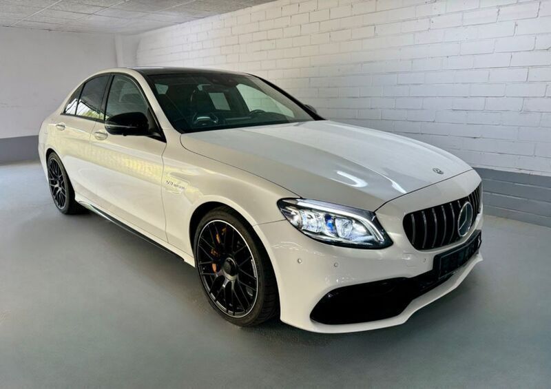 Diamantweiss metalliclack Gebraucht 2020 Mercedes C63S AMG AMG Limousine | 58.900 € (Fairer Preis) - Bild 1/4