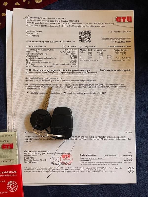 Gebraucht MG F 120 PS (88 kW) 1997 Grau Cabrio