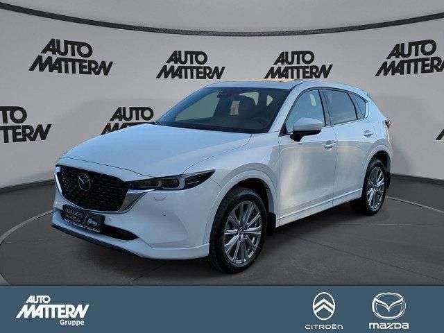 Rhodium white (metallic) Gebraucht 2023 Mazda CX-5 Takumi-Line SUV | 33.990 € (Guter Preis) - Bild 1/4