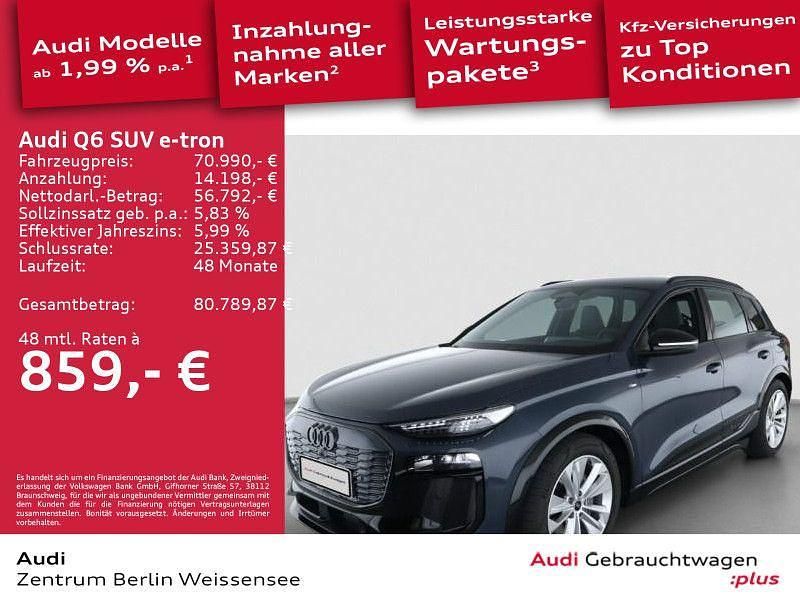 Plasmablau metallic Gebraucht 2025 Audi Q6 e-tron Ambiente SUV | 70.990 € (Superpreis) - Bild 1/4