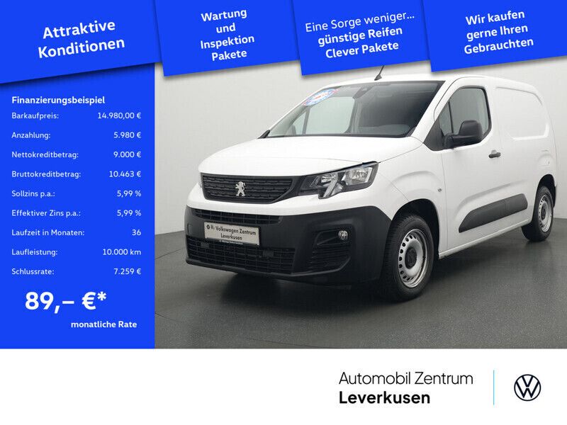 Banquise weiss Gebraucht 2019 Peugeot Partner Premium Van / Kleinbus | 14.980 € (Etwas zu teuer) - Bild 1/4