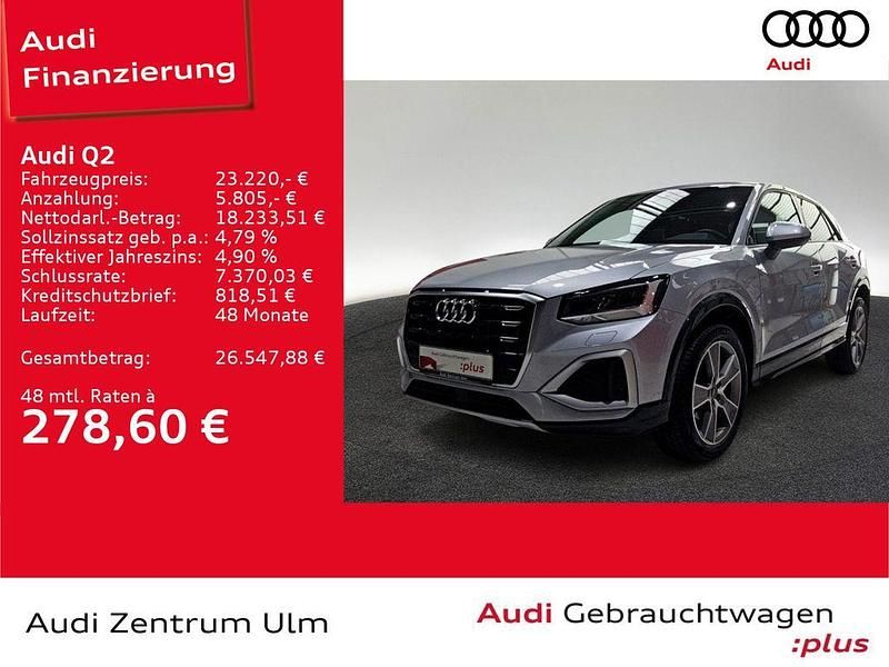 L5 florettsilber metallic Gebraucht 2024 Audi Q2 Advanced Plus SUV | 23.220 € (Superpreis) - Bild 1/4