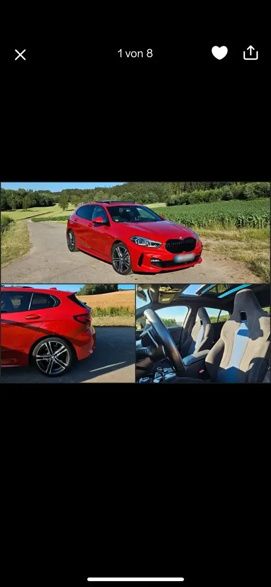 Gebraucht BMW 120 M Sport 190 PS (139 kW) 2021 Rot Limousine