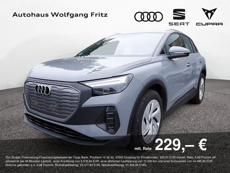 Grau Gebraucht 2022 Audi Q4 e-tron SUV | 26.785 € (Superpreis) - Bild 1/4